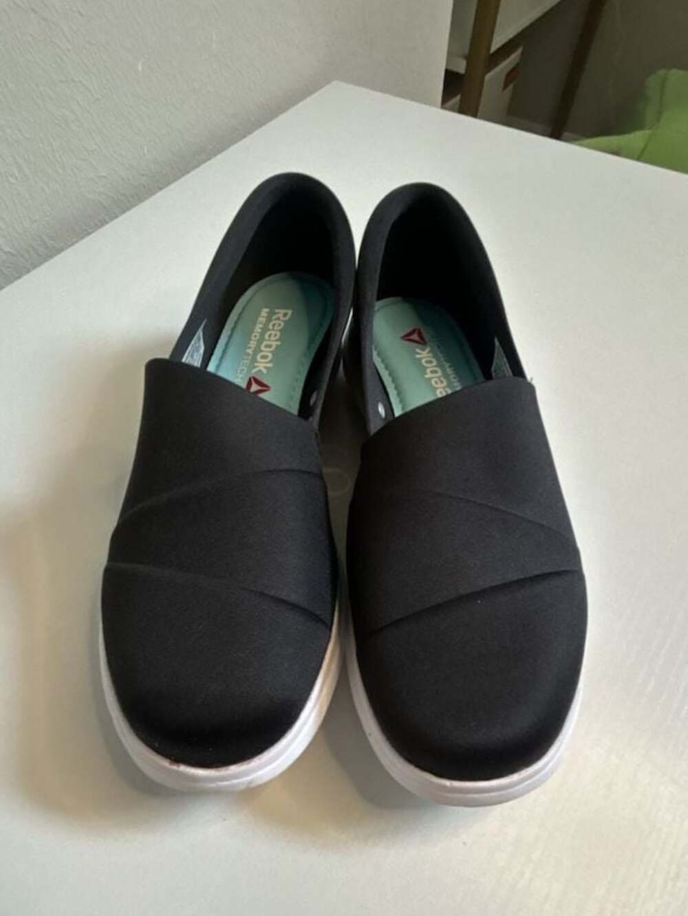 Reebok Skyscape Harmony Black Slip-On Sneakers with MemoryTech